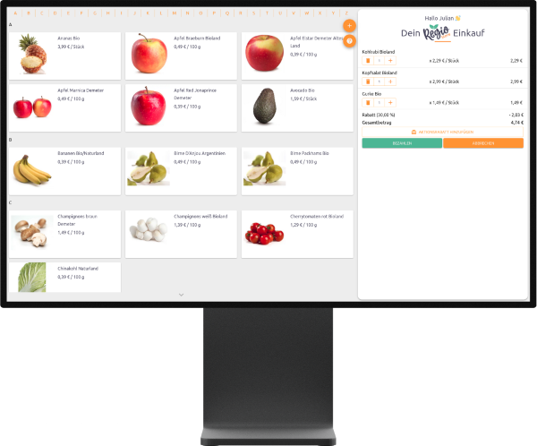 Abbildung der Self-Checkout-Kasse
